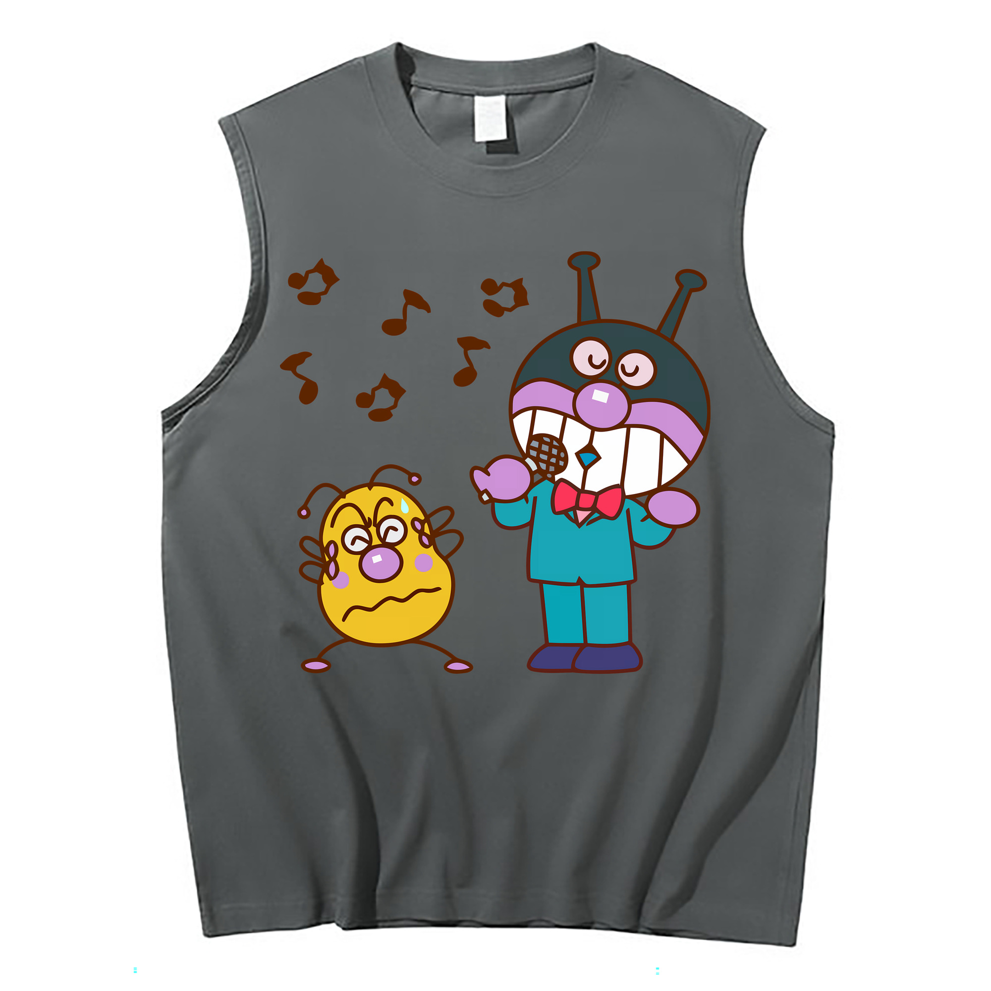 （画像用） アンパンマン Anpanman コットン100％タンクトップ（フロントプリント）